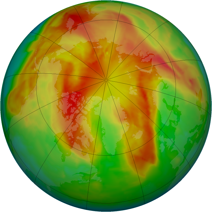 Arctic ozone map for 16 March 2012